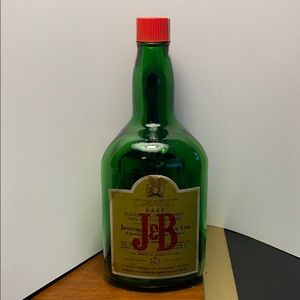 Vintage J&B 1 Gallon Scotch Bottle with tax stamp